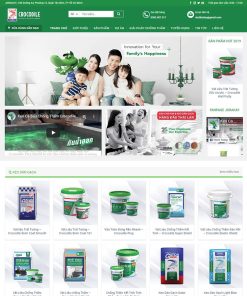 Theme wordpress flatsome bán bột sơn