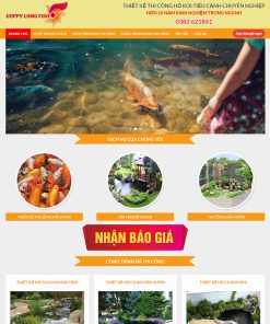 Theme wordpress dịch vụ làm hồ cá koi