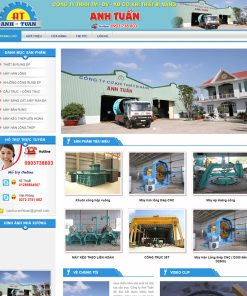 Theme wordpress bán thiết bị cẩu trục
