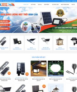 Theme wordpress bán đèn năng lượng mặt trời