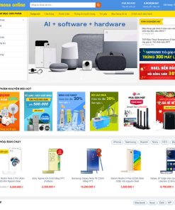 Mẫu web điện máy xanh