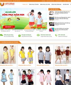 Mẫu web bán đồng phục
