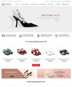 Theme WordPress Flatsome bán giày nữ