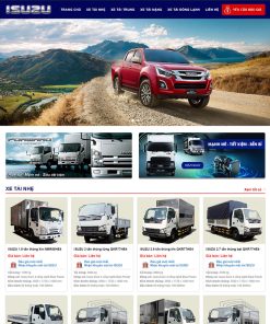 Theme wordpress bán xe Isuzu