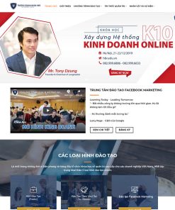 Theme wordpress giới thiệu khóa học 03