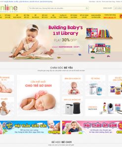 Mẫu web mẹ và bé 02