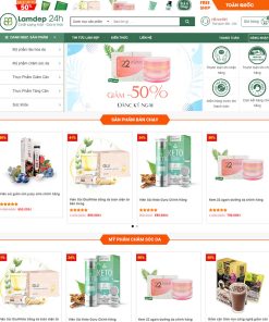 Mẫu website mỹ phẩm 09