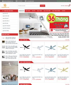 Theme wordpress Flatsome bán quạt trần