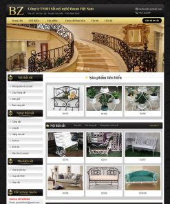 Theme wordpress dịch vụ sắt mỹ nghệ