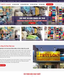 Theme wordpress bán shop vải