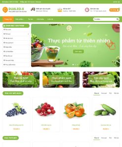 Theme wordpress flatsome thực phẩm sạch