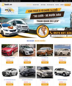 Theme wordpress dịch vụ cho thuê xe 01