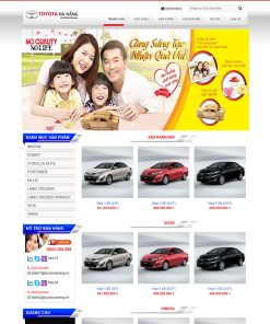 Mẫu web đại lý Toyota