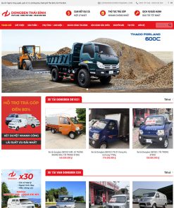 Theme wordpress flatsome bán xe tải