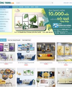 Theme wordpress Flatsome bán tranh